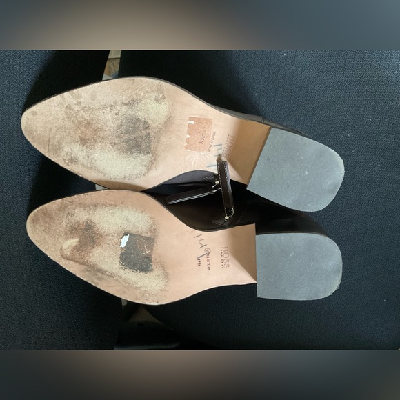 Hugo by Hugo Boss Women Silver Hardware Leather dressy Boots Size 7 - Picture 6 of 6